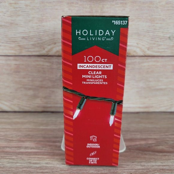 NEW Holiday 100 Count 21.9 FT Warm White Christmas String Lights Indoor/Outdoor - Picture 3 of 5